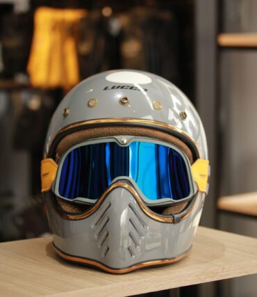 Capacete Lucca Magno X Glossy Grey Com Óculos Googles - Imagem 2